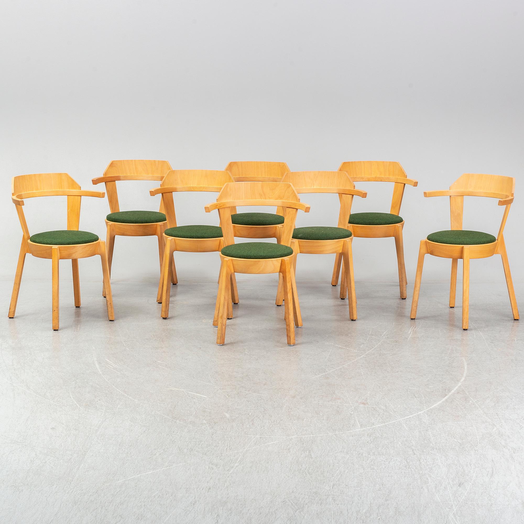 UGLYCUTE, eight 'Stalker' chairs, Woodstockholm.
