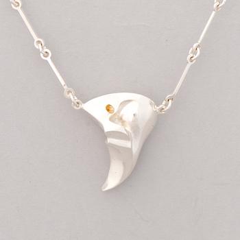 NECKLACES, 4 pcs, silver. Lapponia 1978-91.