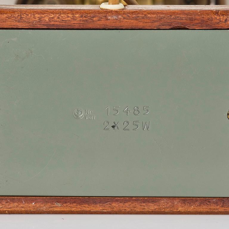 Harald Notini, bordslampor, ett par, modell 15485, Arvid Böhlmarks Lampfabrik, Stockholm, 1940-50-tal.