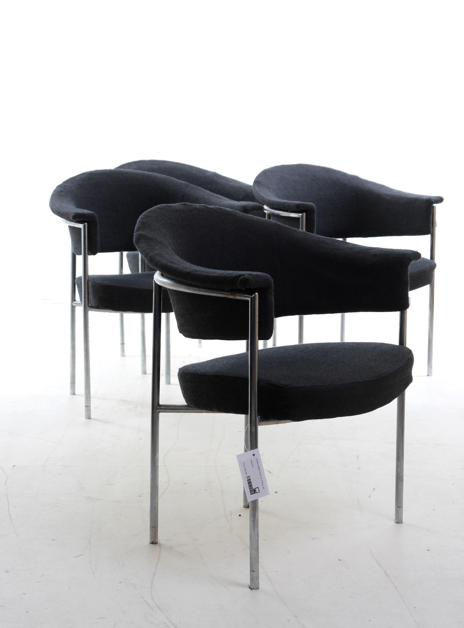 KARMSTOLAR, 4 st, 1970-tal, NK.