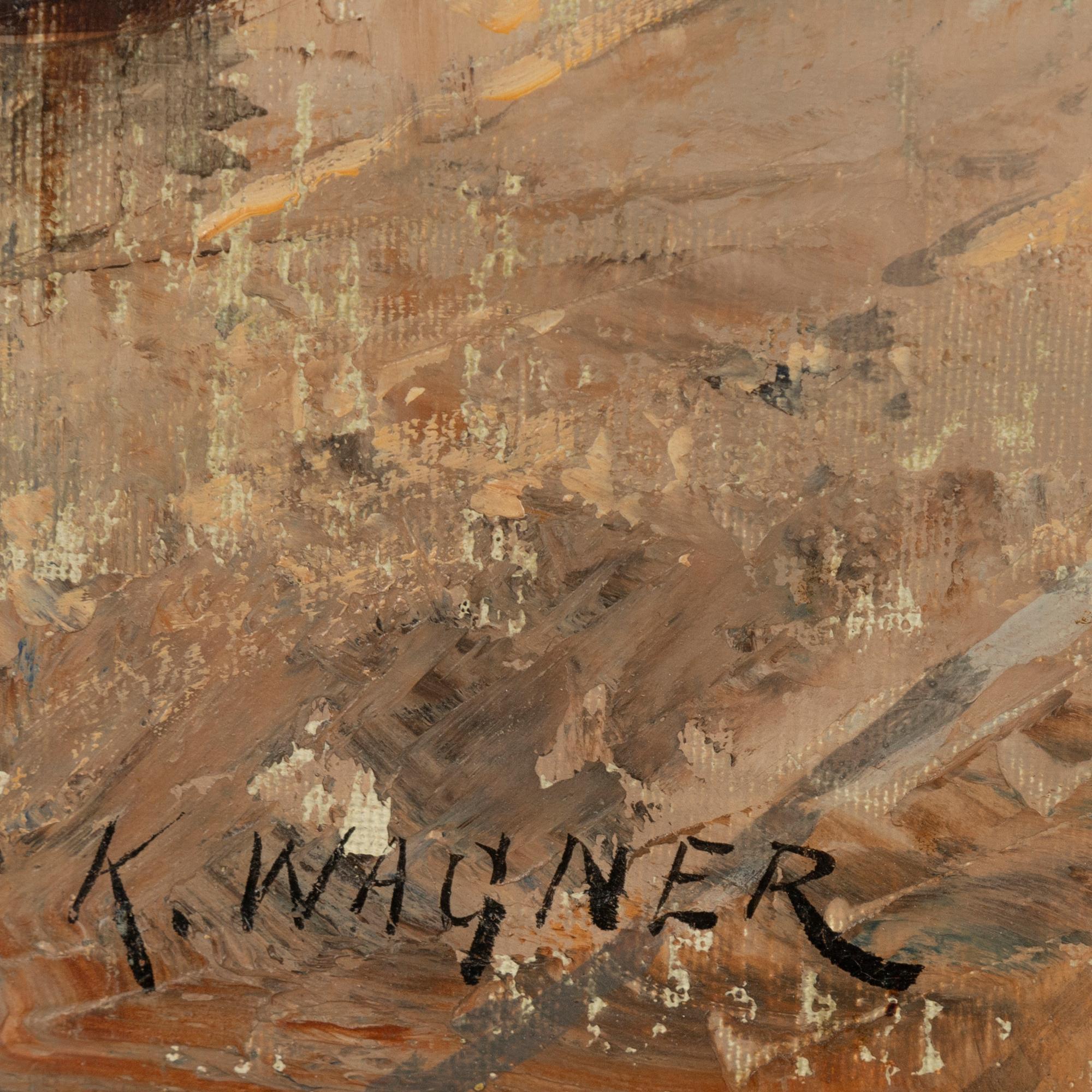 Karl Wagner, olja på duk, signerad.