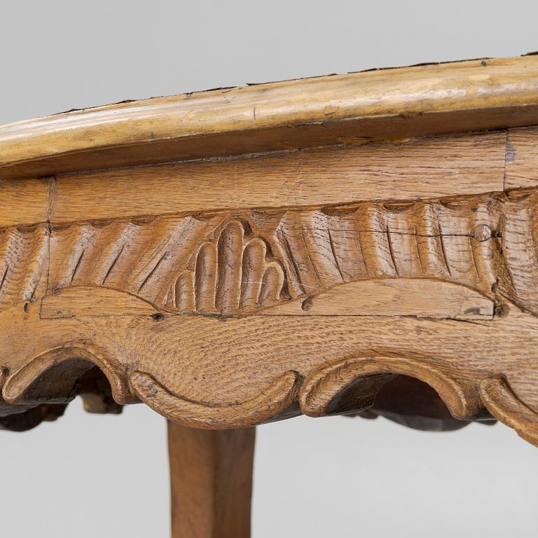 A Rococo table, second half of the 18th Century, Northern Europe.