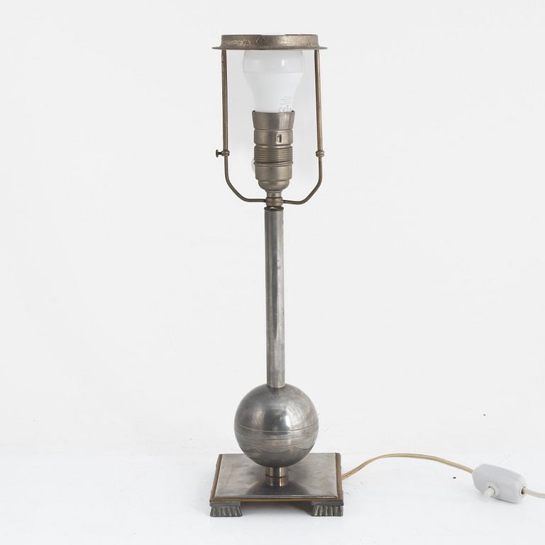 Einar Bäckströms Metallvarufabrik, a table lamp lamp, 1930s.