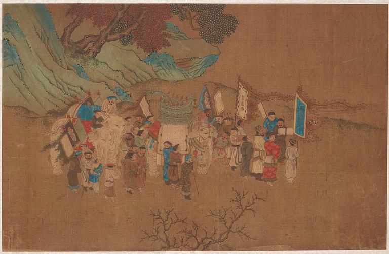 A Chinese album with paintings of Envoys Presenting Tribute  职贡图(Zhigong tu), probably 17thCentury, after an old master.