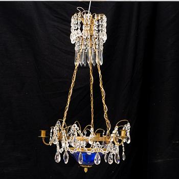 A late Gustavian style chandelier, 20th Century.