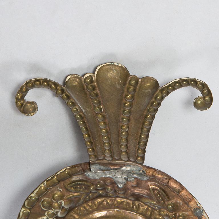 Paavo Tynell, a pair of 1930's wall sconces 'MD 10' for Taito Finland.