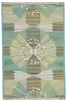 186. Barbro Nilsson, A CARPET, "Park, grön", flat weave, ca 165 x 104,5 cm, signed AB MMF BN KK.