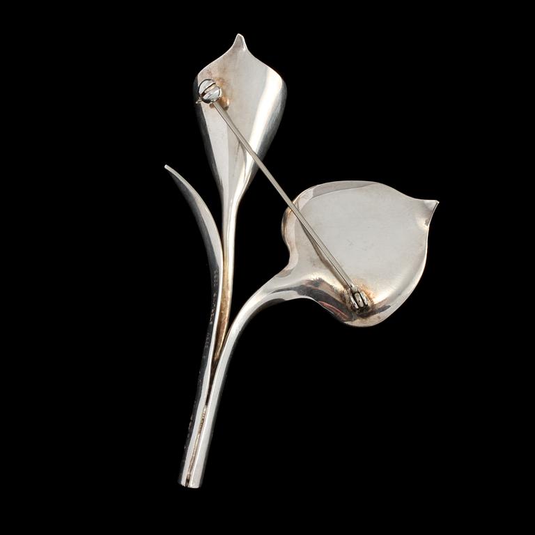 BROSCH, sterlingsilver, Gertrud Engel för A Michelsen, Stockholm, 1955. Vikt 17 g.