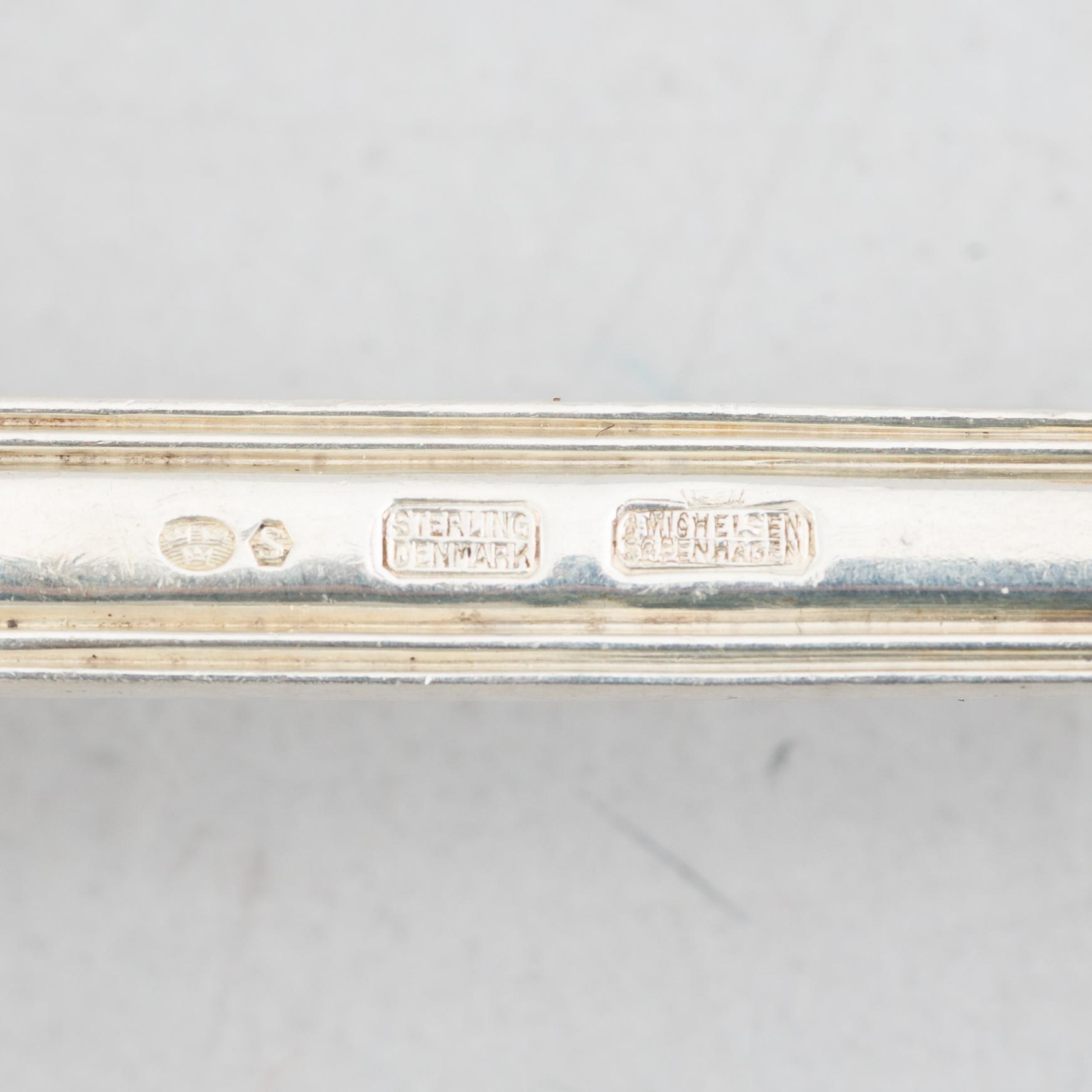 Ole Hagen, a Sterling Sauce Spoon, "Rosenborg", A Michelsen, Copenhagen circa 1960.