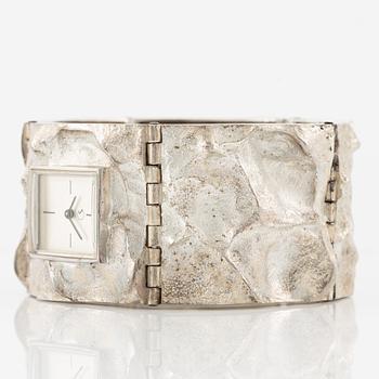 Wristwatch, silver, Siro Koru, Turku 1976.