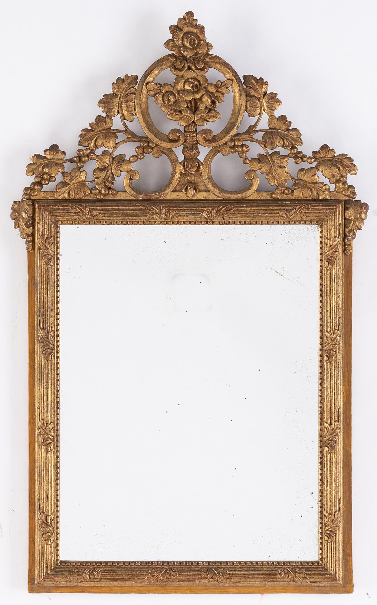 A pair of Danish mirrors, 18th Century.