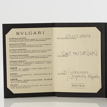Bvlgari, Diagono GMT, wristwatch, 40 mm.