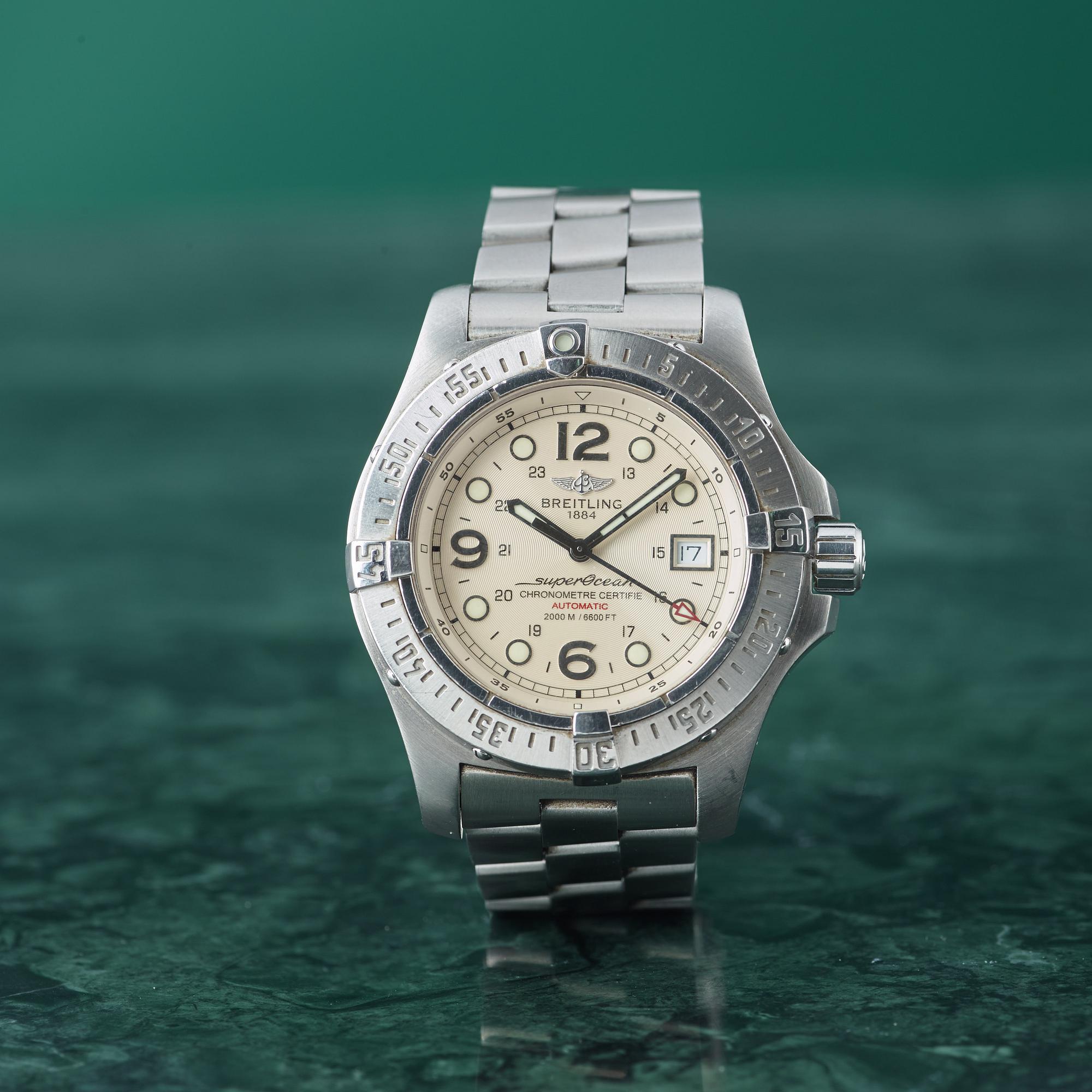 BREITLING SuperOcean Steelfish 2000 M 6600 FT Chronometre wristwatch 44 mm. Bukowskis