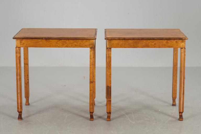 BORD, ett par, art deco. 1920/30-tal.