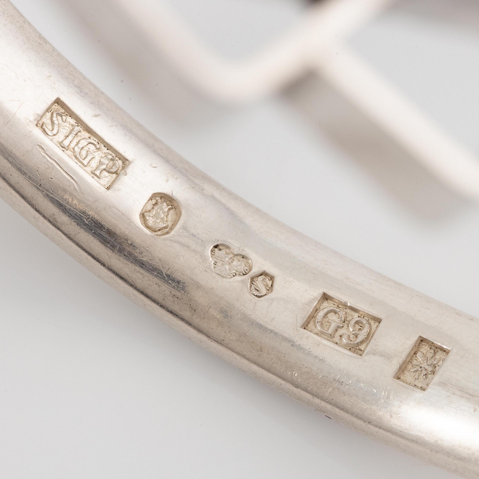 Sigurd Persson, a bangle, silver, Stockholm 1957.