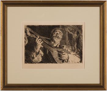 ANDERS ZORN, etching, signed and dated.