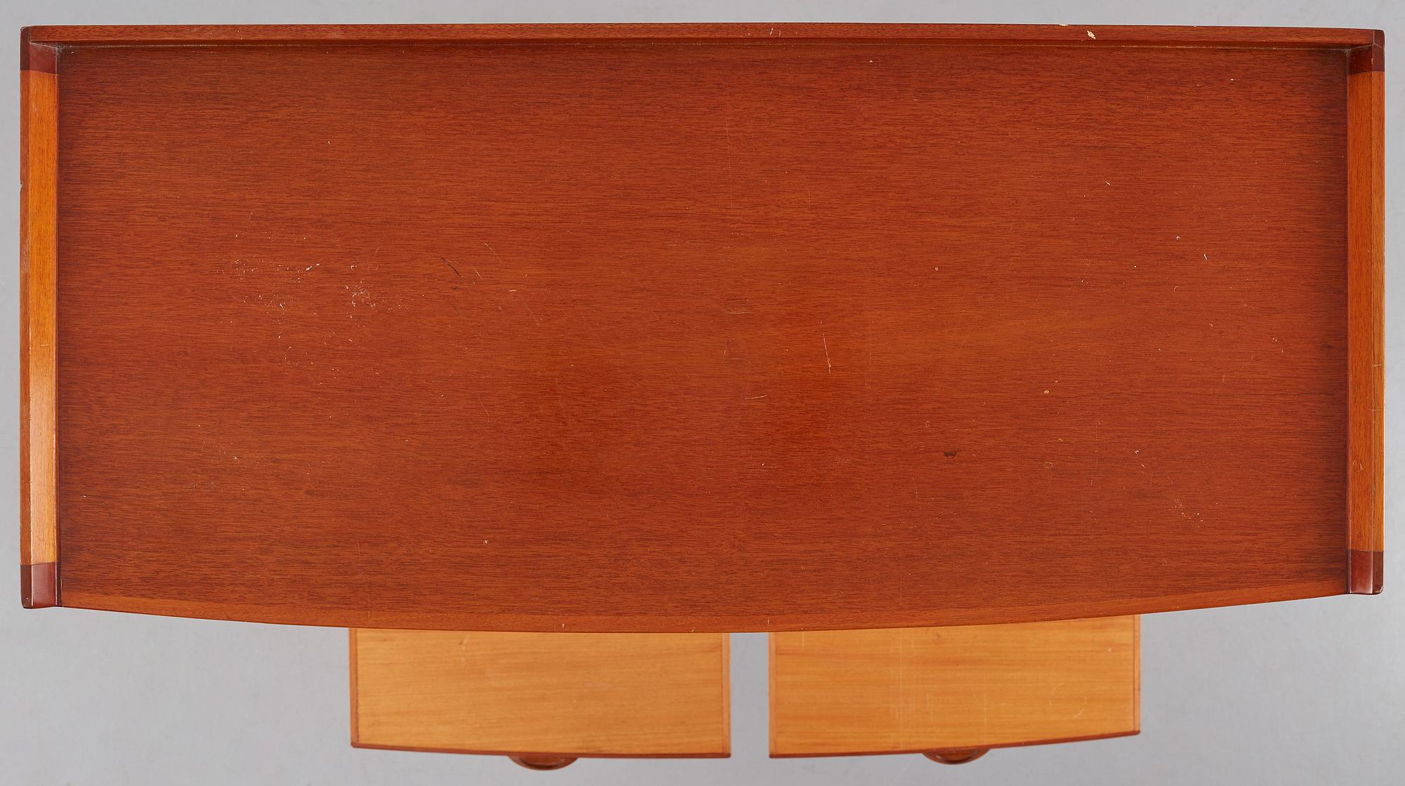 David Rosén, a mahogany and teak cabinet, for Stockholm's Association of Crafts, signed and dated 1959.