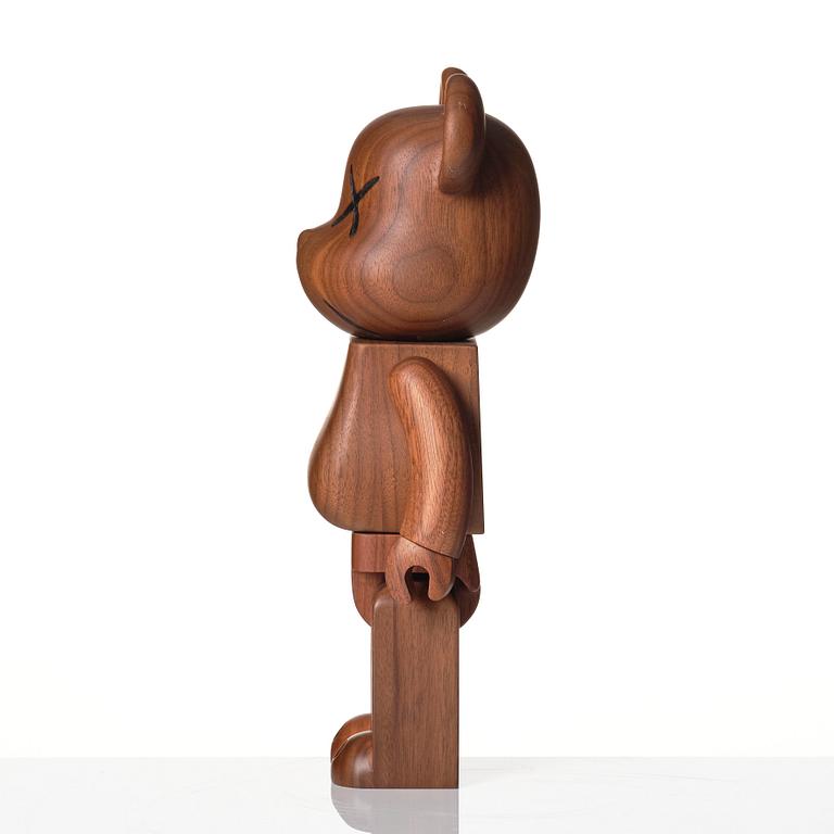 KAWS, 400% BE@RBRICK Wood BWWT.