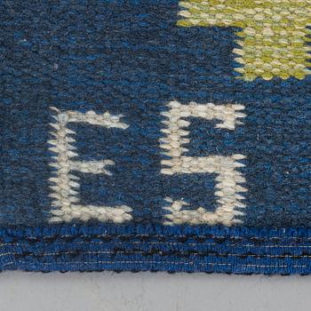 A flat weave carpet from the second half of the 20th century.