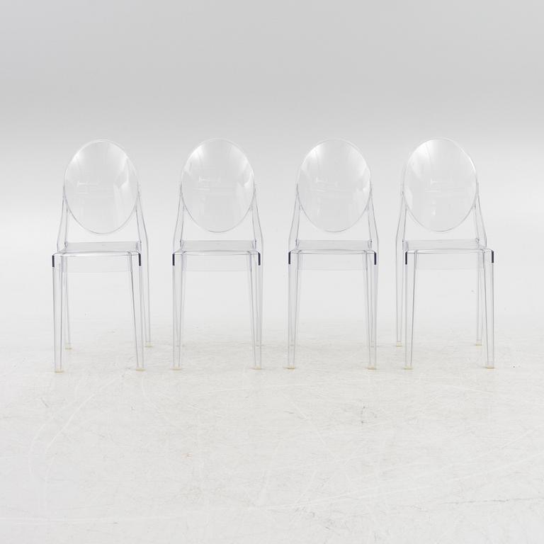 Philippe Starck, stolar, 4 st, "Victoria Ghost" för Kartell.