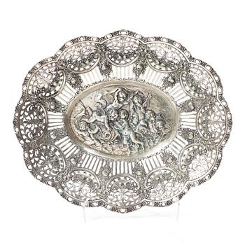 Praktfat, silver, historismus, Tyskland, tidigt 1900-tal.
