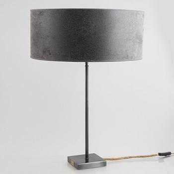 A pair of "Pewter" table lamps with different lampshades from Artwood.