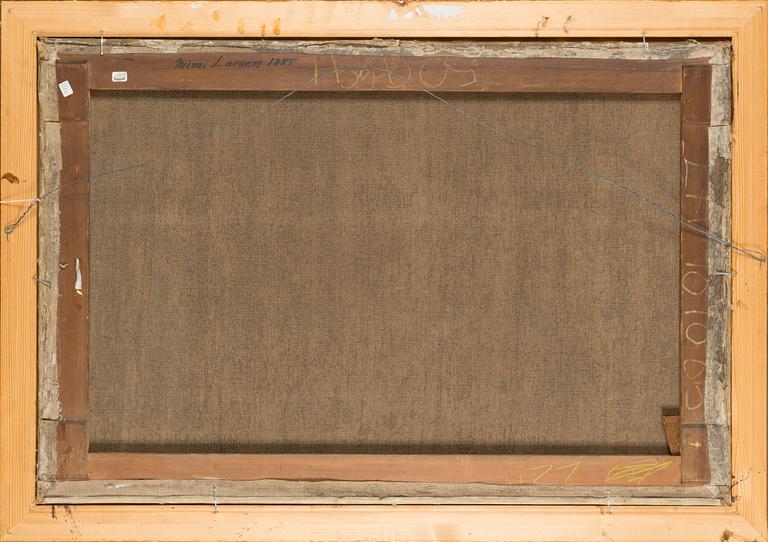 Unknown artist, oil on canvas, signed ML and dated 1885.