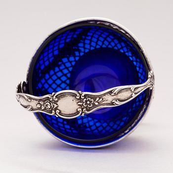 SKÅL, SERVERINGSSKED och SÅSSLEV, sterling silver, New York och Baltimore, USA 1900-talets första hälft.