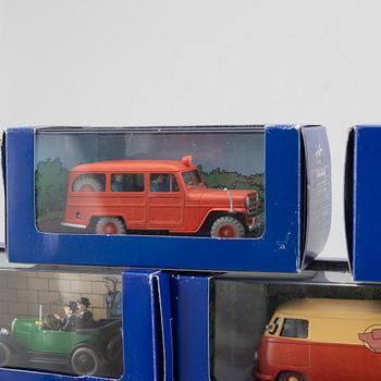 Model cars, 40 pcs, Tintin, Hergé-Moulinsart.