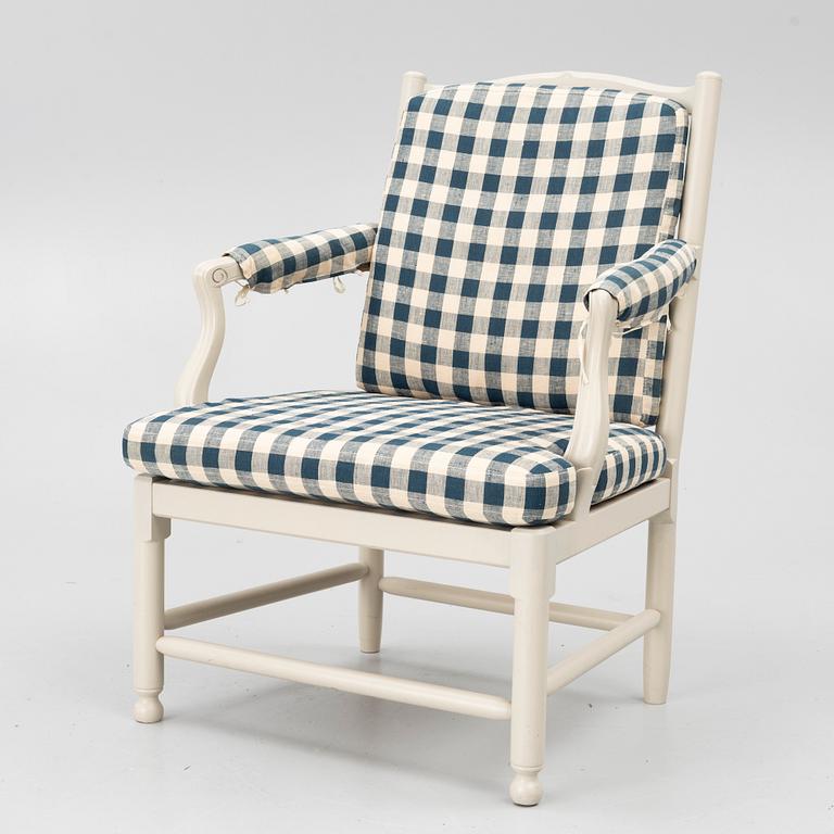 A "Medevi" armchair from IKEA's 18th-century series, 1990s.