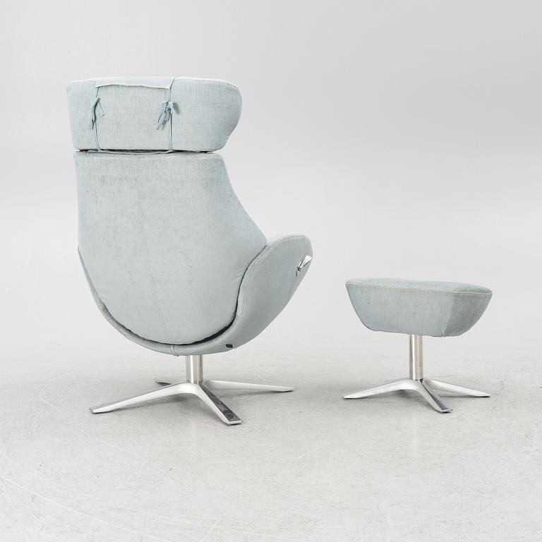 Jahn Aaamod, fåtölj med fotpall, Globe, Conform.