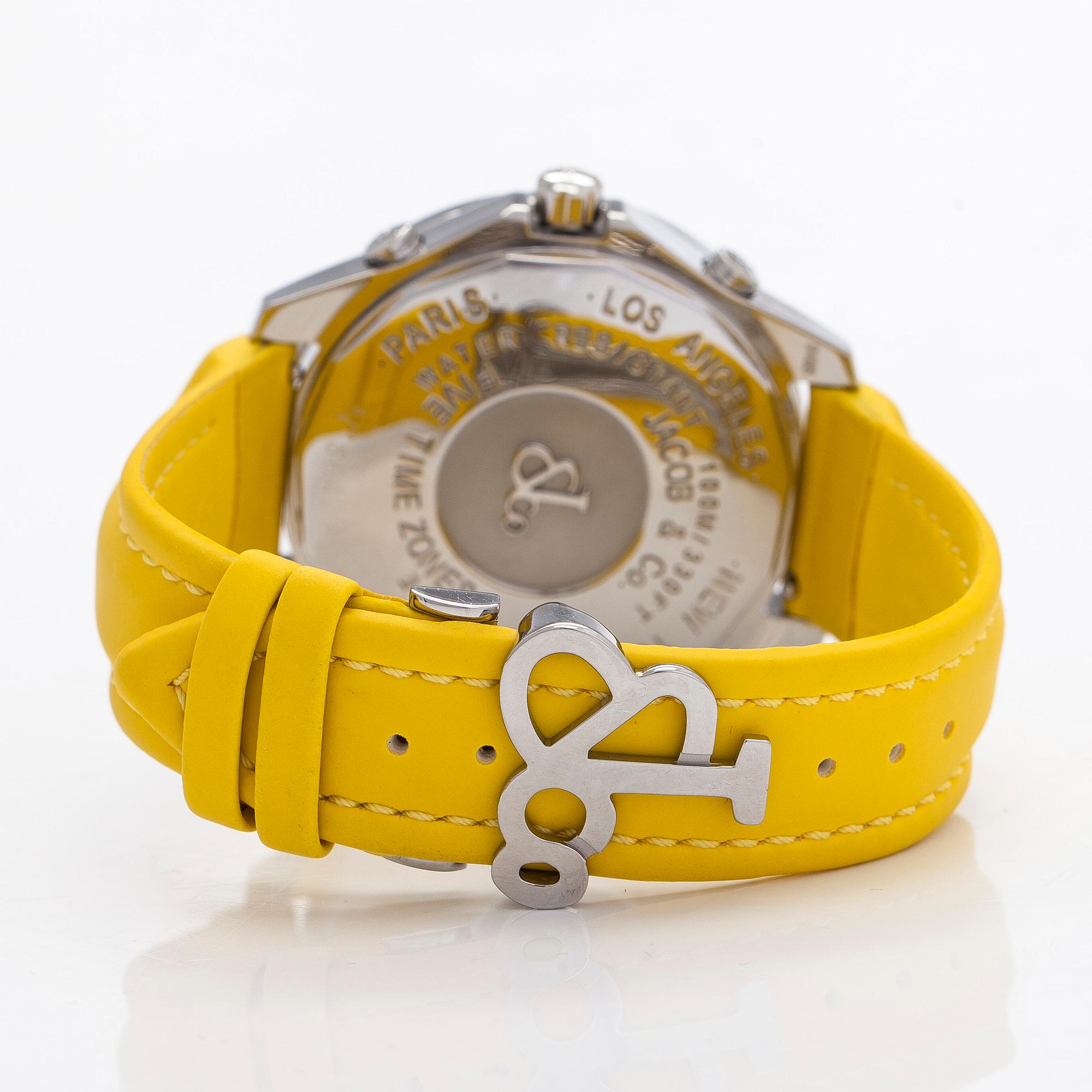 Jacob & Co, Five Time Zones, wristwatch, 47 mm.