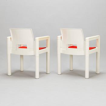 Eero Aarnio, a pair of 1970s chairs for UPO Furniture, Nastola, Finland.
