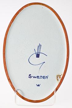 ÄGGHÖNA, fajans, Stig Lindberg Gustavsberg.