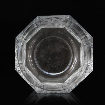 SKÅL, glas, Simon Gate, Orrefors, signerad undertill märkt 1346.iL.A.4.