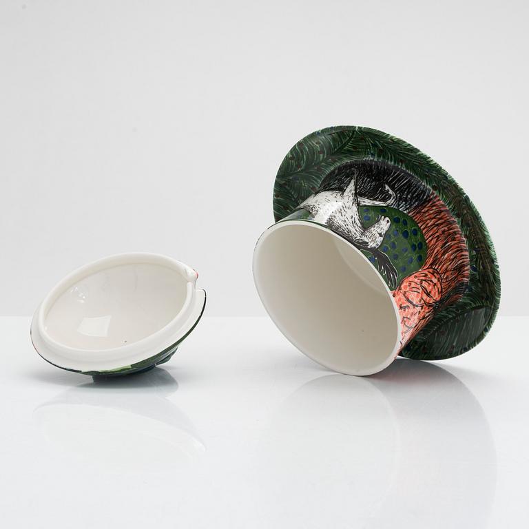 Dorrit von Fieandt terrin, "Hubertus"-serien, Pro Arte 1994, Arabia Finland.
