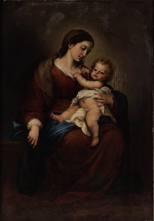 BARTOLOMÉ ESTEBAN MURILLO, after. Oil on relined canvas 157.5 x 109.5 cm. Unsigned.