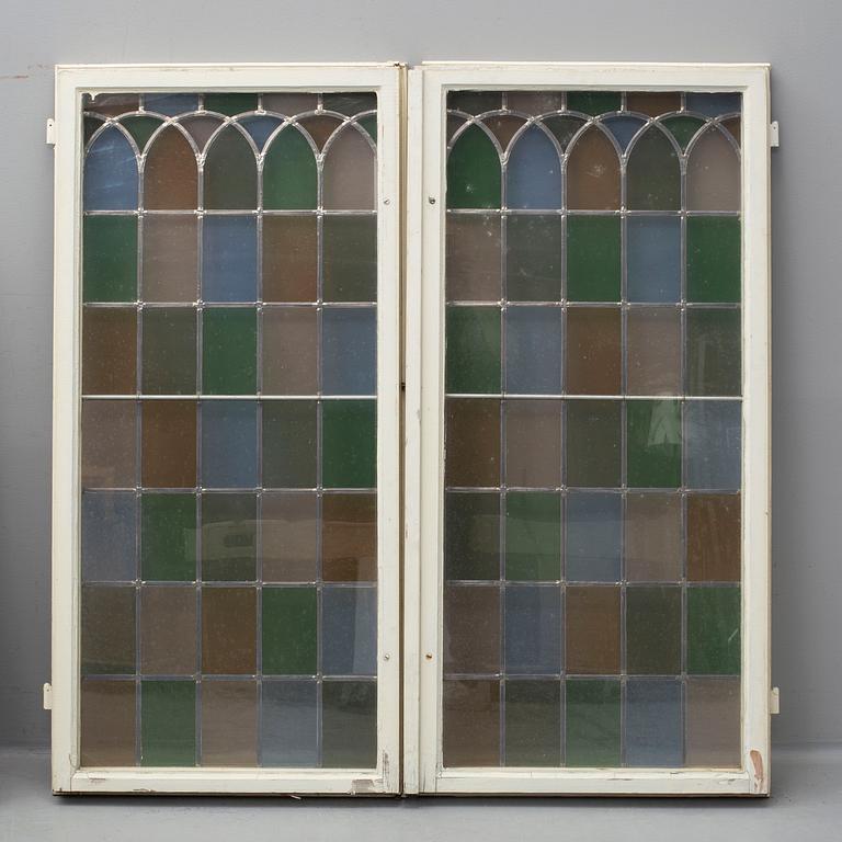 a pair of early 20th century windows.