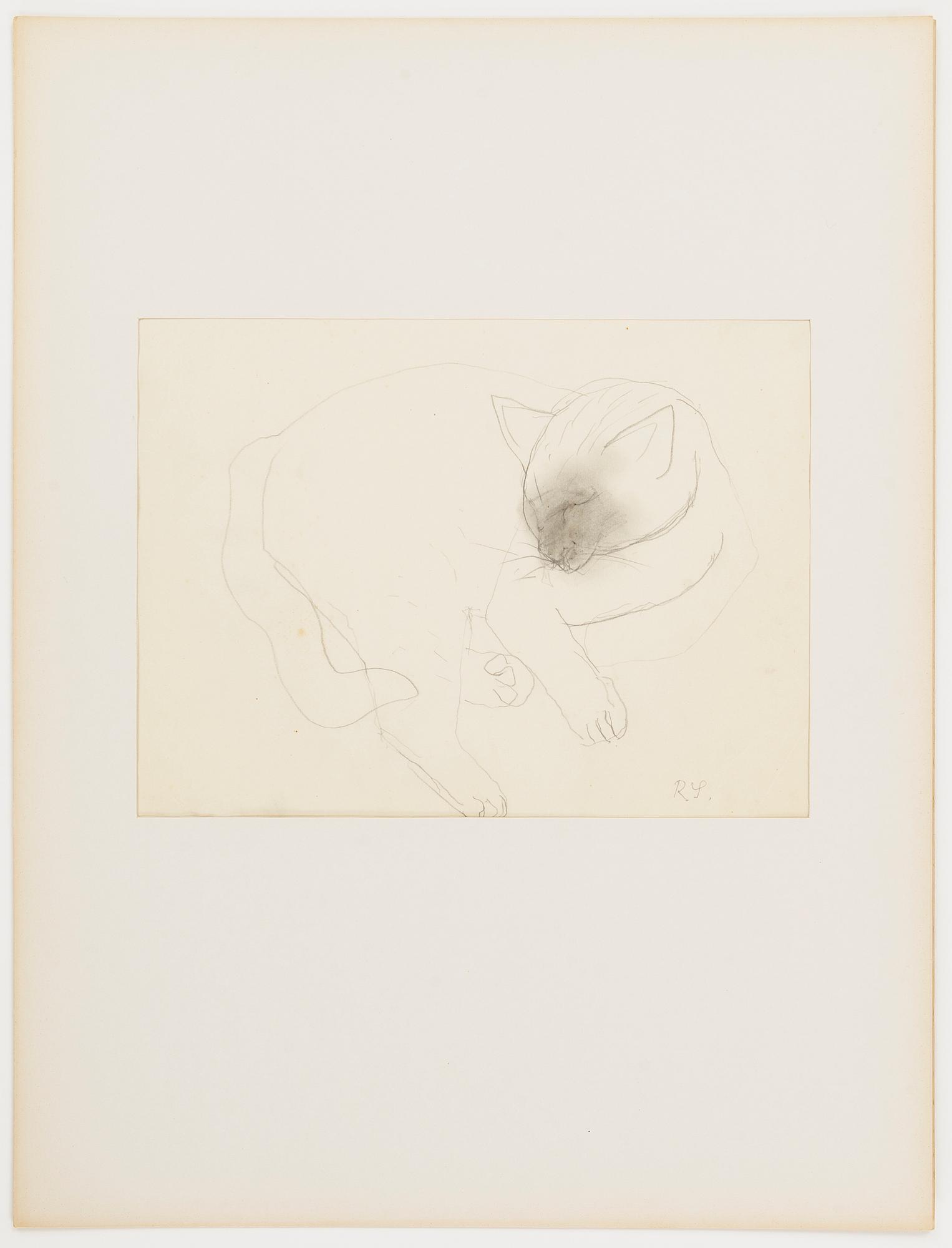 Ragnar Sandberg, pencil drawings, 4, signed RS.