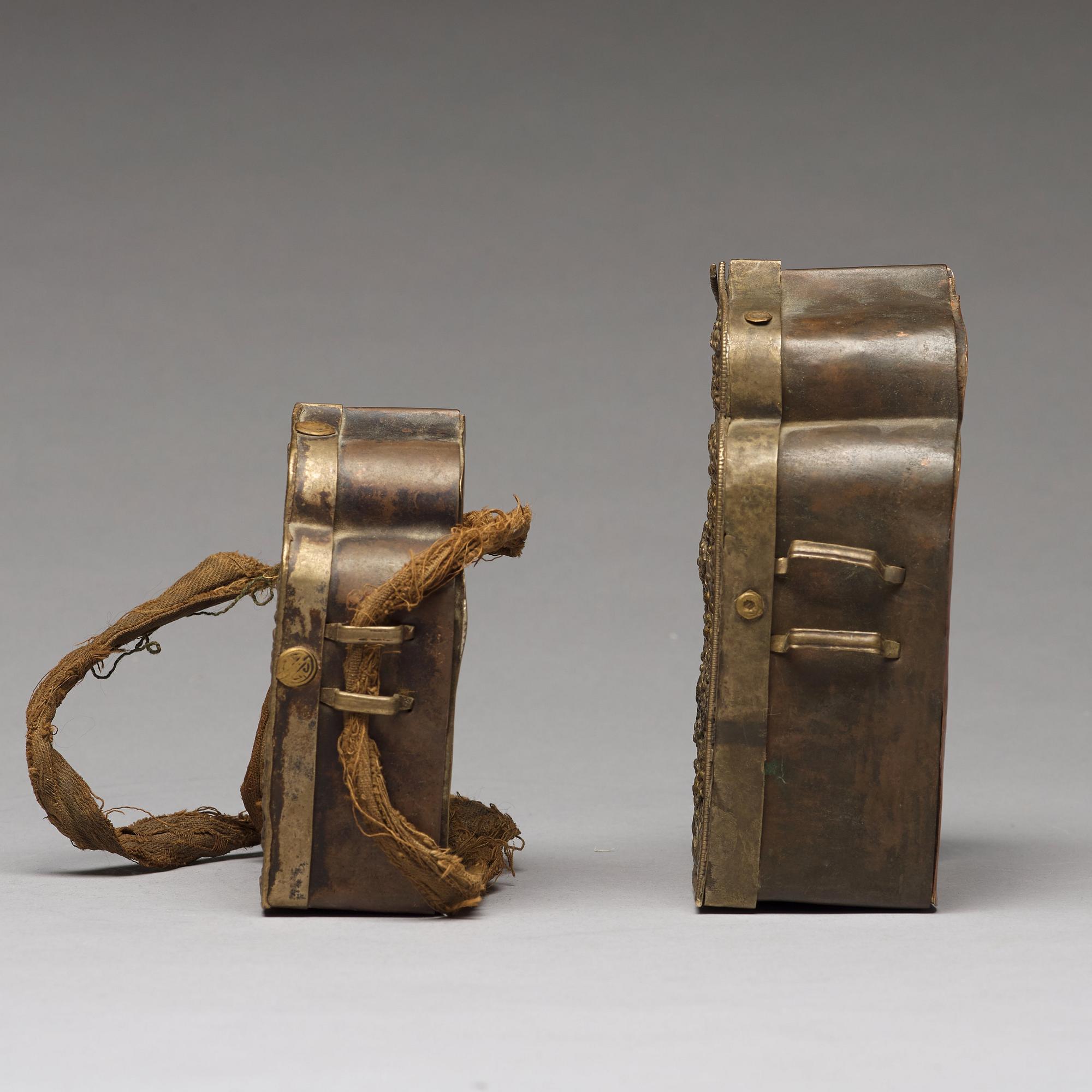 RESEALTARE, två stycken. Tibet, 1800-tal.