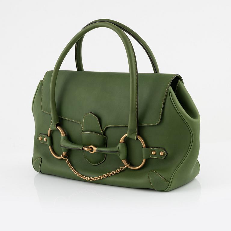 Gucci, a green leather handbag, 2004.