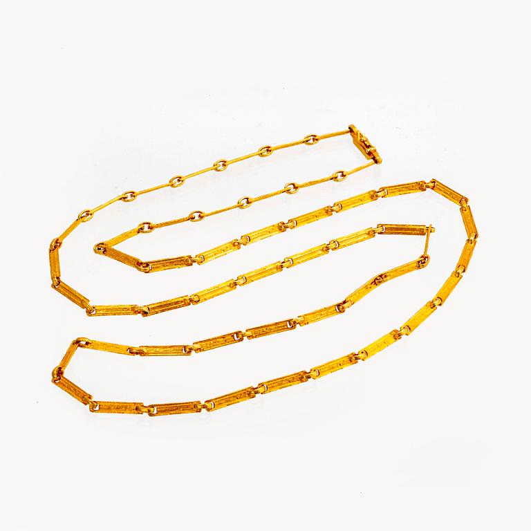 Björn Weckström, a 18K gold necklace, Lapponia.