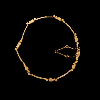 BRACELET, "Timanttietapit", 8/8 cut diamonds, 18K gold. Lapponia 1975.