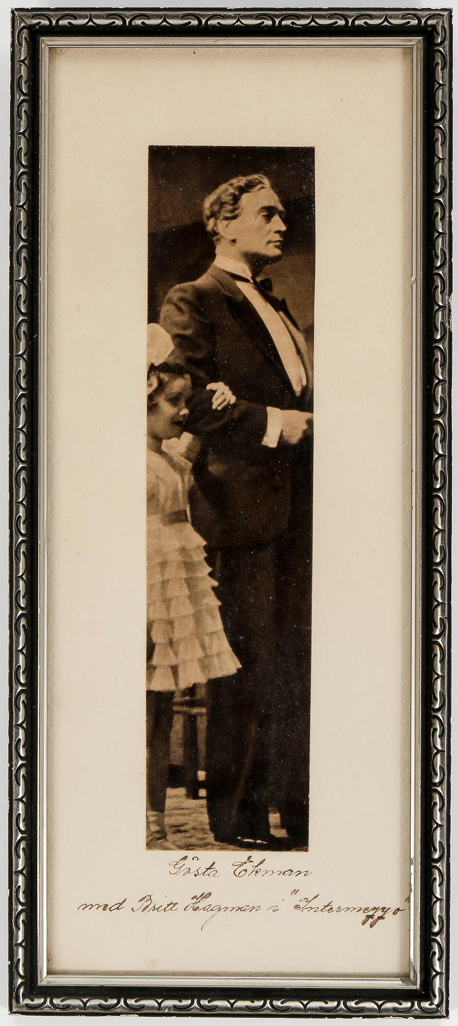 GÖSTA EKMAN, den äldre, (1890-1938), samling rollfotografier och tryck, 1910-1930 tal, 20 st.