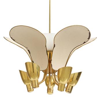 Carl-Axel Acking, a rare ceiling lamp model 982, Bröderna Malmströms Metallvarufabrik, Malmö, 1950s.