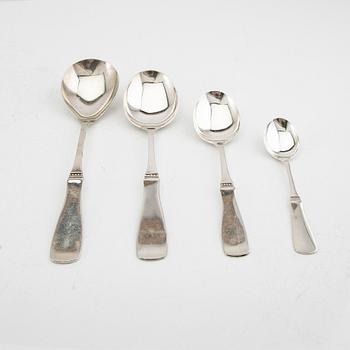 Cutlery 112 pieces "Uppsala" silver MGAB 1959-1989.