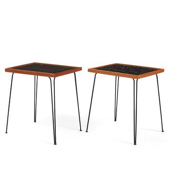 Hans-Agne Jakobsson, two side tables, model "809", Hans-Agne Jakobsson AB, Åhus/Markaryd 1950s.