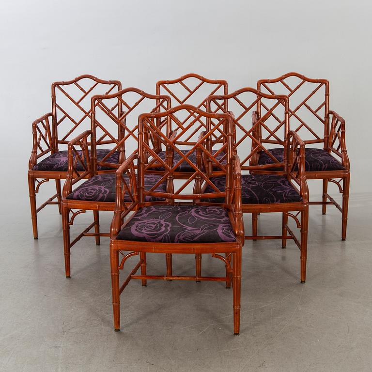 Six Miranda of Sweden armchairs.