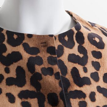 DRESS/JACKET in leopard pattern cotton by Giambattista Valli, storlek 44/M.