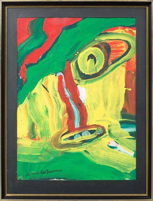 BENGT LINDSTRÖM, gouache, signerad.